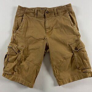 American Eagle Outfitters Extreme Flex Longer Length Cargo Shorts Men's 31 Khaki